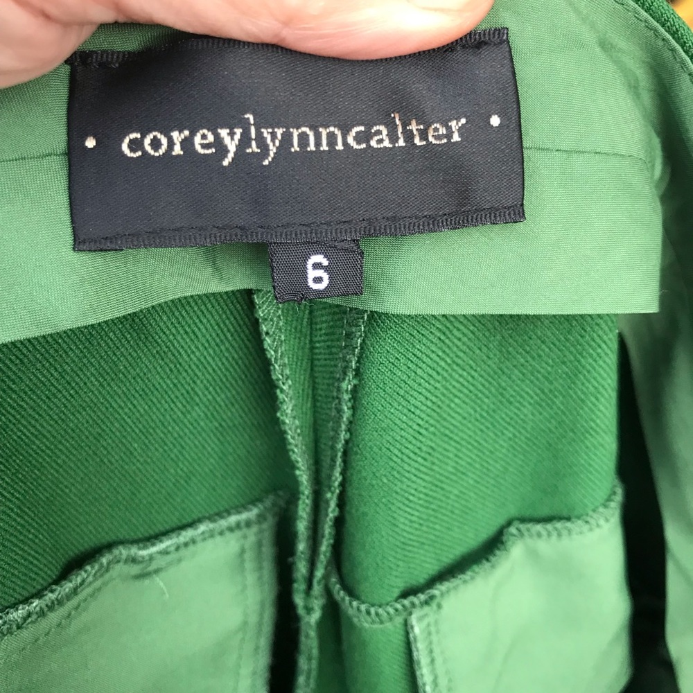 Coreylynncalter Self Green  Ankle Cropped Pants - Picture 5 of 6